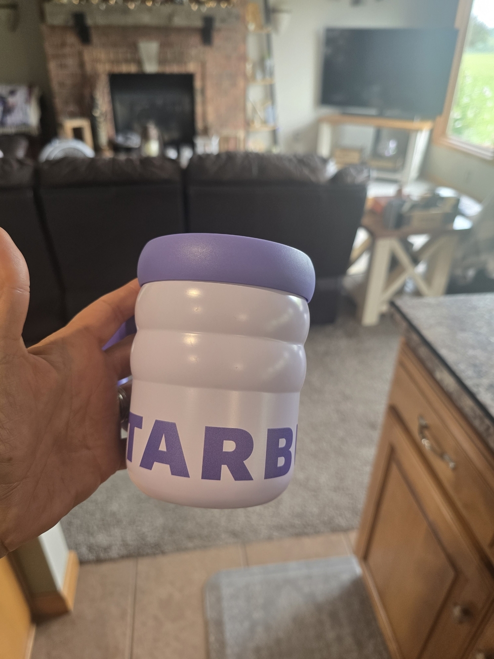 Starbucks purple stainless coffee cup